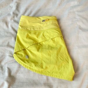 Lululemon Athletica Yellow Skorts for Active Lifestyle